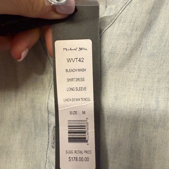 Michael Stars NWT Light Blue Denim Dress - Picture 6 of 6